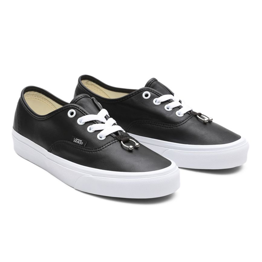 Vans Piercing Authentic Dam Svarta/Vita - Vans Låga Skor Outlet (LBVEK3856)